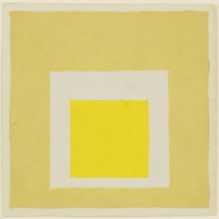 Study for Homage to the Square, n.d., Oil on blotting paper, 12 1/8 x 12 1/8 inches (30.8 x 30.8 cm), © 2017 The Josef and Anni Albers Foundation/Artists Rights Society (ARS), New York. Courtesy David Zwirner, New York/London.