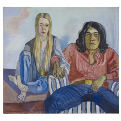 Ian and Mary, 1971, Oil on canvas, 46 x 50 inches (116.8 x 127 cm), © The Estate of Alice Neel. Courtesy David Zwirner, New York/London
