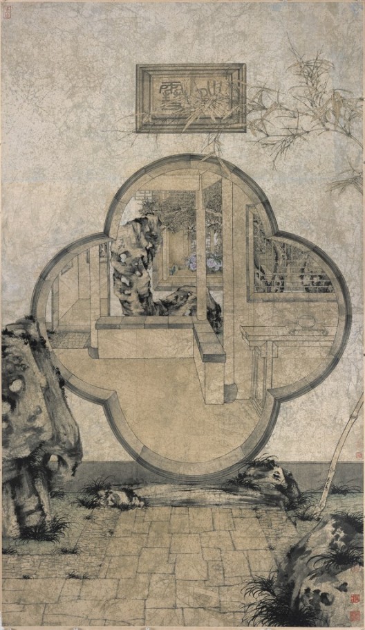 鄭力,《晴雪》,水墨設色紙本,233 x 135 cm,2002(圖檔由藝術家及漢雅軒提供) ZHENG Li,“Pure as Snow”,Ink and Colour on Paper,233 x 135 cm,2002( Image Courtesy of the Artist and Hanart TZ Gallery)