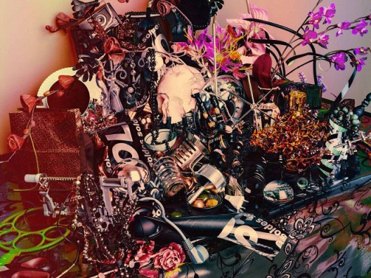 “Still life with pearls”, Pigment print on Enhanced Epson paper, 135 x 171 x 6 cm, 2014 (Courtesy of the artist and Galerie Nathalie Obadia, Paris/Brussels) 《静物:珍珠》,颜料墨水打印,135 x 171 x 6 cm,2014(鸣谢艺术家和娜塔莉·奥巴迪亚画廊,巴黎/布鲁塞尔)