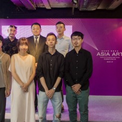 Mr. Larys Frogier, Director of Rockbund Art Museum; Mr. Xinkai Chen, General Manager, HUGO BOSS Greater China; Mr. Li Qi, Senior Curator of Rockbund Art Museum; finalist artists of HBAA 2017: Mr. Li Ming, Ms. Yu Ji, Mr. Tao Hui, Mr. Robert Zhao Renhui