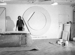 Bernar Venet in his studio, New York, 1978 Courtesy Archives Bernar Venet, New York and Blain|Southern