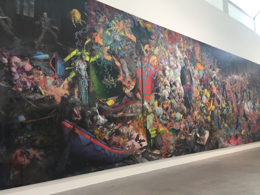 Jonas Burgert at Blain Southern Berlin 2017 (image courtesy the artist and Blain Southern) Jonas Burgert在柏林的Blain | Southern画廊的展览现场,2017(图片由艺术家和Blain | Southern画廊提供)