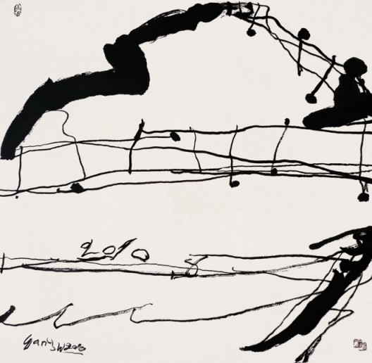 No.54, 2010, Ink on paper 纸本水墨, 69 x 69 cm