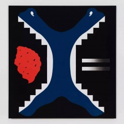 《“新闻！”》，布面水粉
"Newz!",  gouache on canvas
111.8 × 106.7 cm，2017
