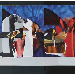 韩冰，《叠加》，亚麻布面丙烯，2017
HAN Bing, Overlap, Acrylic on Linen, 255×185cm