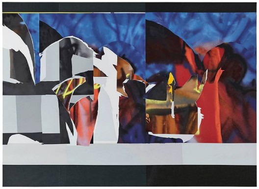 韩冰，《叠加》，亚麻布面丙烯，2017 HAN Bing, Overlap, Acrylic on Linen, 255×185cm