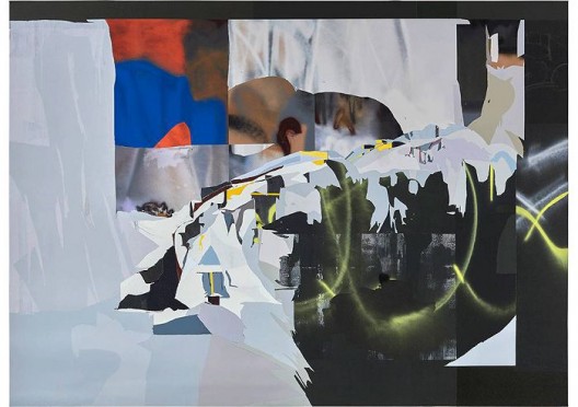 韩冰，《嘛街》，亚麻布面丙烯，2017  HAN Bing, Mott Street, Acrylic on Linen, 255×185cm
