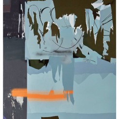 韩冰，《洛杉矶下城》，布面丙烯，2016
HAN Bing, DTLA, Acrylic on Canvas, 182×152cm