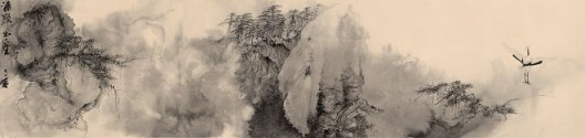 郑力,《潇洒出尘》,水墨 纸本,41 x 172.5 cm,2013(图片由艺术家及汉雅轩提供) ZHENG Li,