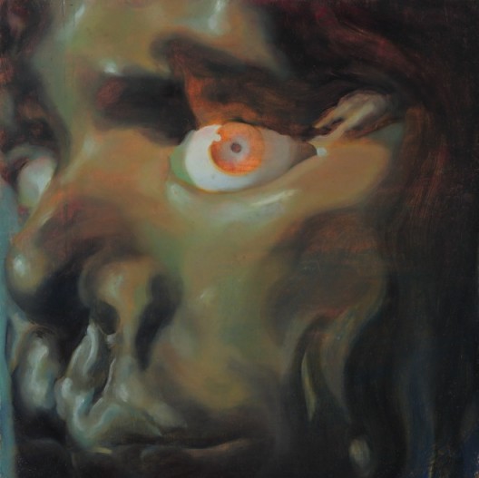 ZHANG Yunyao “Fear”, 2015, Oil on panel, 30 x 30 cm,Courtesy the Artist, Perrotin and Don Gallery張雲垚,《畏惧》,2015,木板上油彩,30 x 30 cm,图片提供:艺术家、贝浩登和东画廊