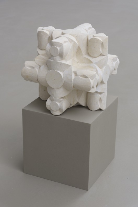 Gabriel Orozco 'Dé étoilé' 2017 Pierre calcaire / Limestone 30 x 30 x 30 cm / 11 6/8 x 11 6/8 x 11 6/8 inches GO17 48 (Courtesy of the artist and Galerie Chantal Crousel, Paris Photo : Florian Kleinefenn)