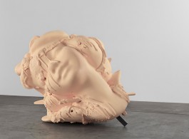 Paul McCarthy 'White Snow Head' 2012
Silicone (flesh), fibreglass, steel 140 x 160 x 185 cm
(Photo by Genevieve Hanson, Courtesy of the artist, Hauser & Wirth and Kukje Gallery Image provided by Kukje Gallery)