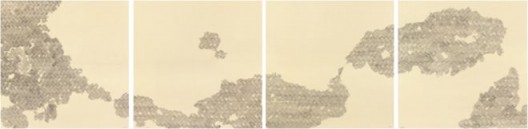 潘曦，《关于竹子的若干变格》，墨,竹纸，2015