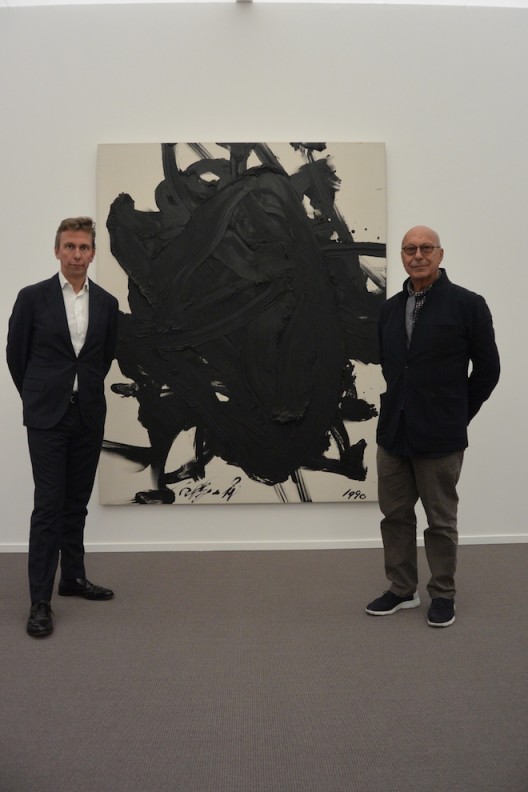 Boris and Axel Vervoordt with Kazuo Shiraga