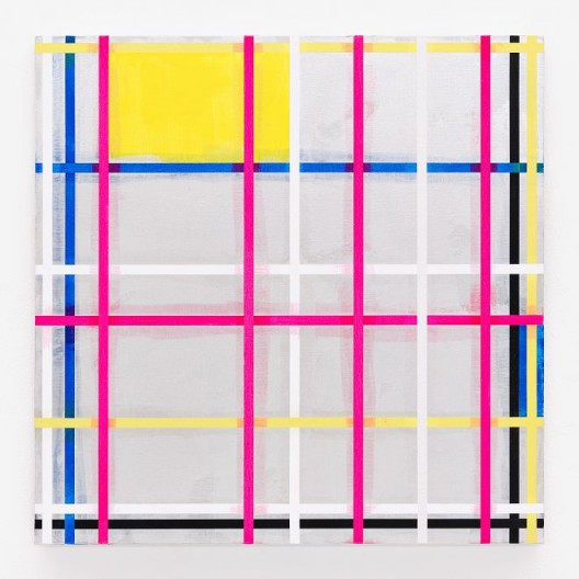 Heimo Zobernig, "Untitled", Acrylique sur toile / Acrylic on canvas, 100 x 100 cm,2016 (© Heimo Zobernig, Courtesy of the artist and Galerie Chantal Crousel )