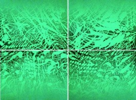 Sketch 2017 – Green 8, 160 x 120 cm, Acrylic on Canvas, 2017
《草圖2017- 綠色 8》，布面丙烯, 160 x 120 cm, 2017