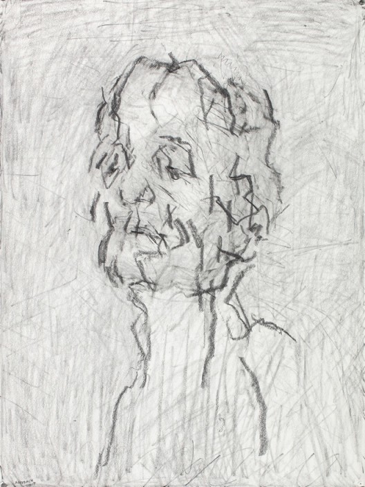 Self-Portrait VI, 2017, graphite on paper, 76.8 x 57.1 cm.; 30 1/4 x 22 1/2 in.