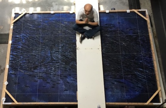 Yu Youhan in his studio with Yu Youhan in his studio with