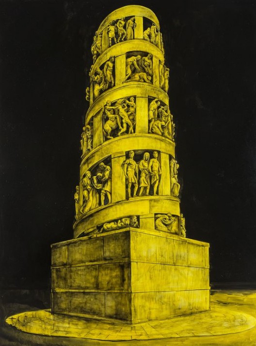 董金玲，《荣耀No.1》，布面油画，210×161cm，2018