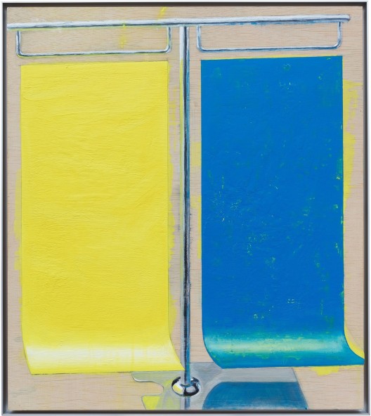 Zang Kunkun, Barnett Newman in Socialist Society, 2018, Acrylic on wood, 85 x 75 x 4.2 cm 臧坤坤,“巴内特·纽曼在社会主义(社会)”, 2018, 木上丙烯, 85 x 75 x 4.2 cm