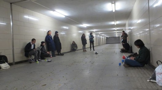 Sean Lee, Ding Chenchen, Li Bingyu, Zoomin Night 26 Oct 2015 at Sanyuanqiao Underpass, Beijing (photo courtesy of Edward Sanderson)