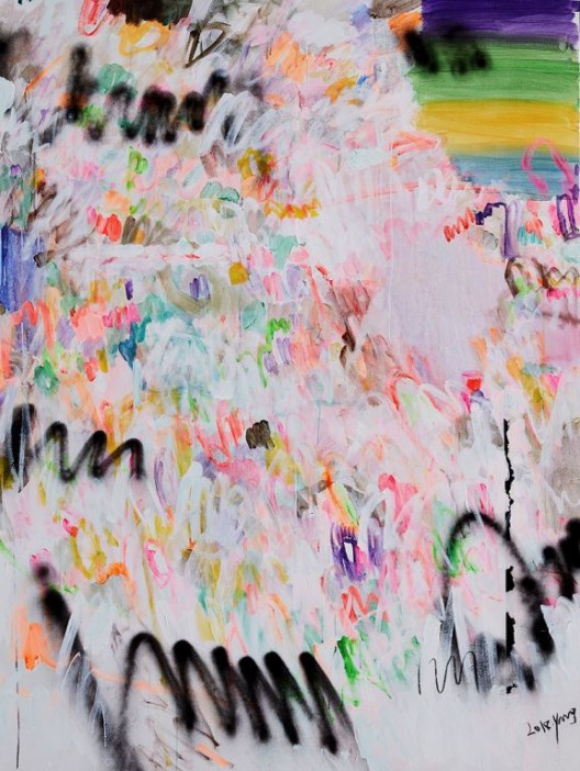 Yang Shu, WT 2018 No.5, Acrylic on Canvas, 200 x 150 cm, 2018 楊述，《WT 2018 No.5》, 布面丙烯，200 x 150 cm，2018 年