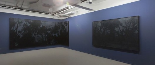 Pan Jian's works at the exhibition scene