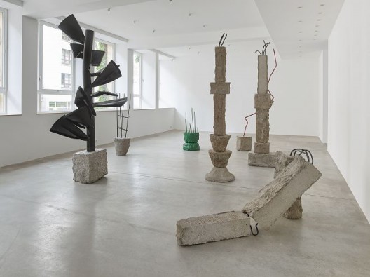 Monika Sosnowska, Urban Flowers, installation view Galerie Gisela Capitain, Cologne 2018. © the artist, courtesy Galerie Gisela Capitain, Cologne. Photo Simon Vogel