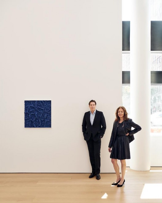 Rachel Lehmann and David Maupin at their gallery, 2018