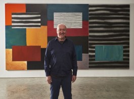 Sean Scully in his NY studio, 2018, Image courtesy of Galerie magazine, Photo Michael Mundy