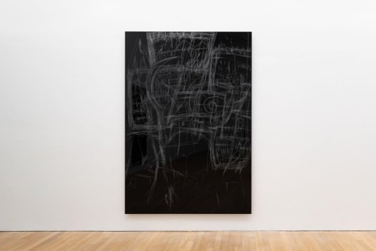 Anne Imhof,《我保证我会乖乖的II》,2019,铝合金版、塑胶彩,250 × 175 × 4.5厘米,鸣谢: Anne Imhof & Galerie Buchholz, Berlin/Cologne/New YorkAnne Imhof,