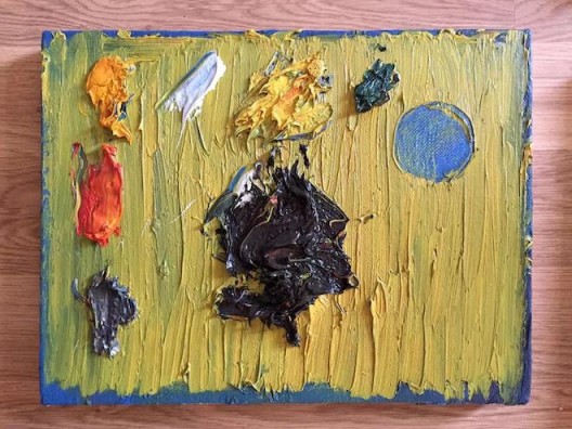 Ouyang Chun, Wooden Palette, Oil on Canvas, 30x40cm, 2007 (image courtesy the artist and SGA) 欧阳春, 木调色板, 布面油画, 30x40cm, 2007 (图片礼貌艺术家和SGA)