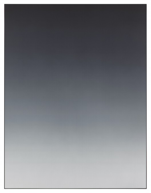 Matti Braun, Untitled, 2019 Silk, dye, powder-coated aluminium, 130 x 100 cm Photo © Lothar Schnepf