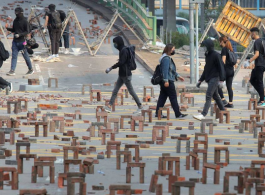 Hong Kong social art installation (image: Receive News)