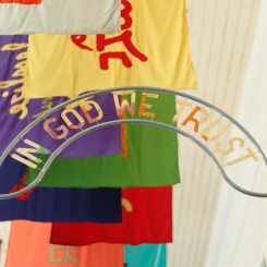 Fendry Ekel, In God We Trust (detail), 2020, (courtesy the artist and Honold Fine Art)