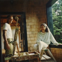 Ada and Alex Katz in Maine，1990 亚历克斯·卡茨与妻子艾达在缅因州，1990