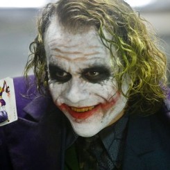 Heath Ledger as The Joker in Christopher Nolan's 2008 film The Dark Knight