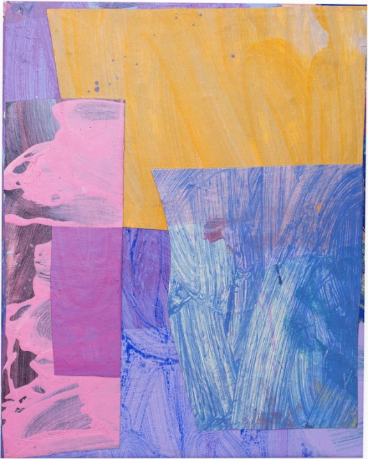 Zara June Williams - Momentary, 2020, acrylic and collage on canvas 50 x 40 cm 19 1116 x 15 34 inches (image courtesy the artist and COMA)