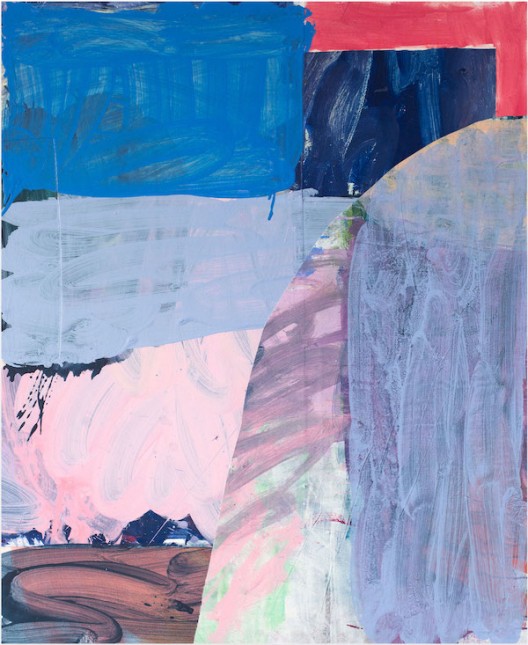 Zara June Williams - Open Window, 2020, acrylic and collage on canvas 116.8 x 96.5 cm 45 x 38 inches (image courtesy the artist and COMA)